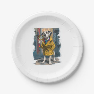 Detective Dalmatian � Crime Solver Dog Paper Plates
