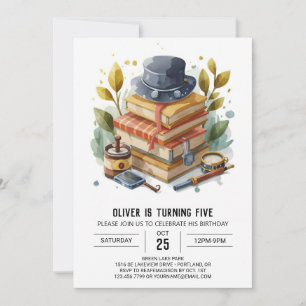 Detective Enchanted Kids Birthday Invitation