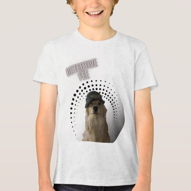 Detective Fee Kids Shirt - The Canine Whodunit (Front)