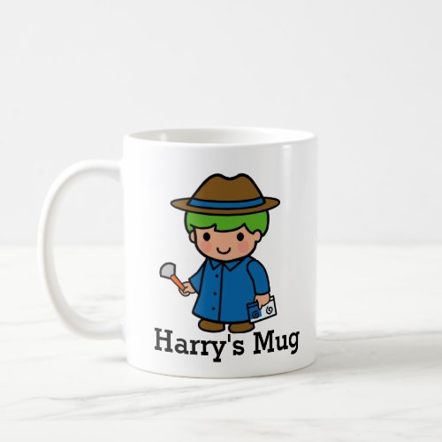 Detective Forensic scientist or PI boy Coffee Mug