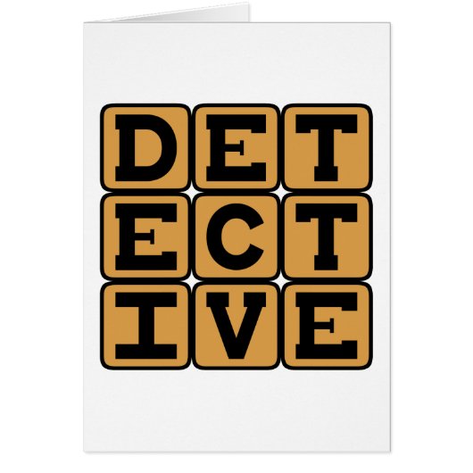 Detective, Hard-Boiled Gumshoe Cards (Front)