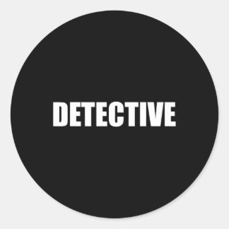 Detective Law enforcement Halloween Costume Party Classic Round Sticker