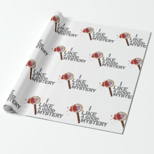 Detective Magnifying Glass Wrapping Paper