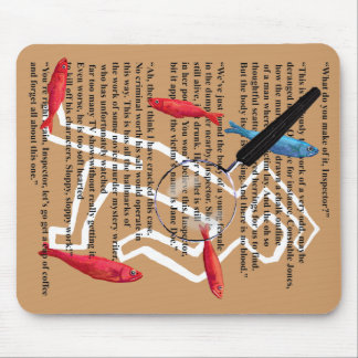 Detective mystery writer mouse pad