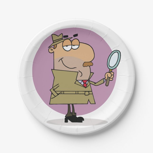 Detective Paper Plates (Front)