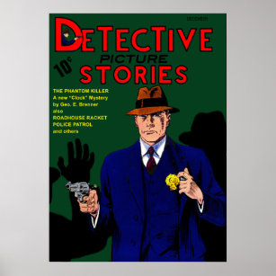 Detective Picture Stories N o.1 Poster