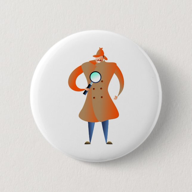 Detective Pinback Button (Front)
