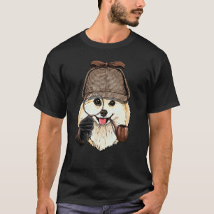 Detective Pomeranian Spy Investigator Pom Mom Dad T-Shirt