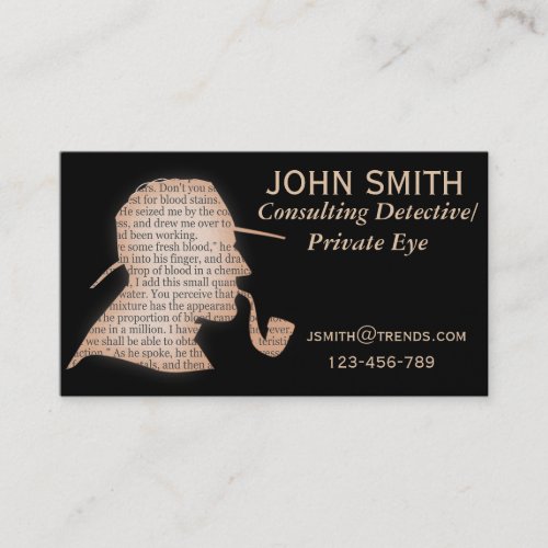Detective Private Eye professional Business Card