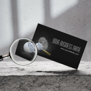 Detective Professional Fingerprint Business Card
