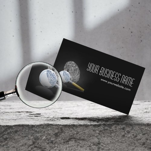 Detective Professional Fingerprint Business Card