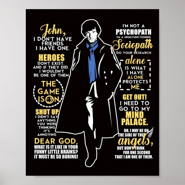 Detective Quotes V3 Poster (Front)