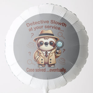 "Detective Sloth" Sloth Private Eye Balloon