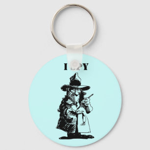 Detective Sly Ol Gumshoe Murder Mystery Sleuth Keychain