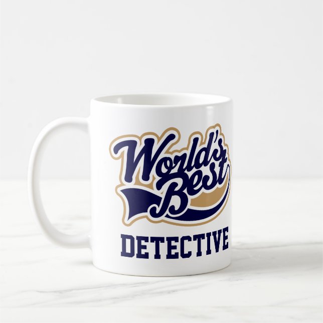 Detective Worlds Best Gift Coffee Mug (Left)