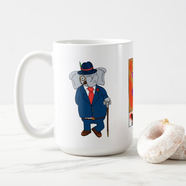 Detectives Coffee Mug 15 Oz (With Donut)
