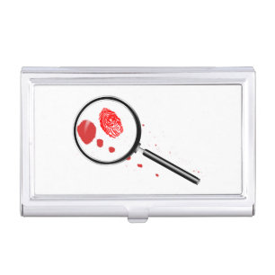 Detectives Magnifying Glass Business Card Case