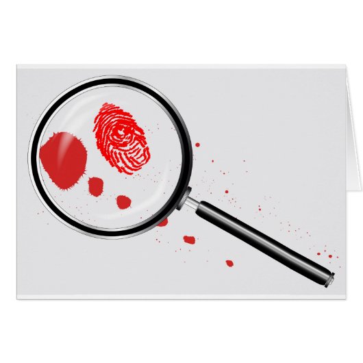 Detectives Magnifying Glass Cards (Front Horizontal)