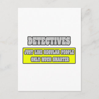 Detectives...Much Smarter Postcard