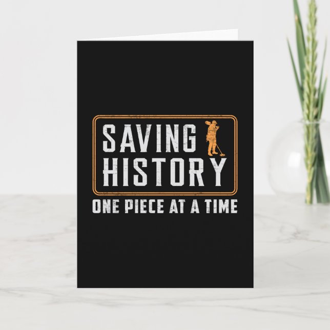 Detector Detectorist Metal Detecting Gift Idea Card (Front)