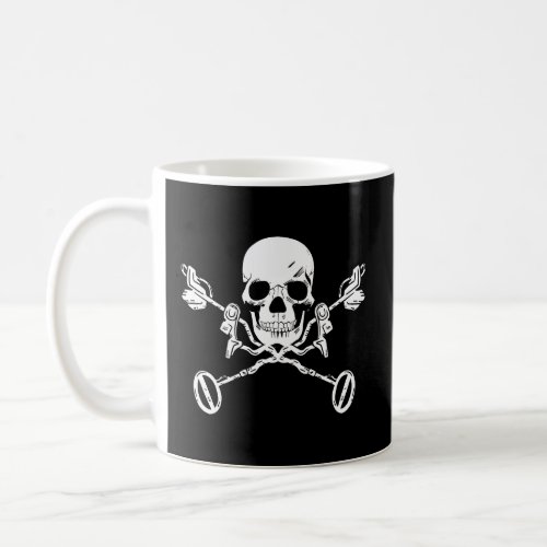 Detectors Skull Crossbones Dark Weird Fun  Coffee Mug
