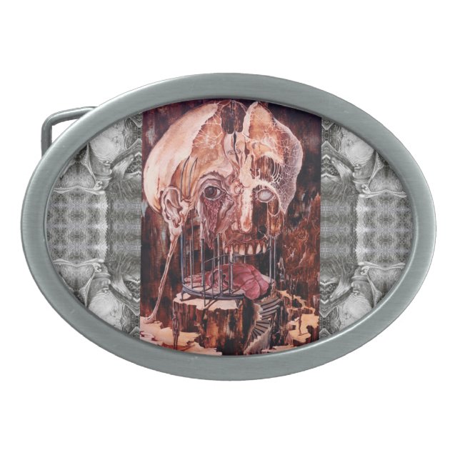 DETERIORATION OF MIND OVER MATTER BELT BUCKLE (Front)