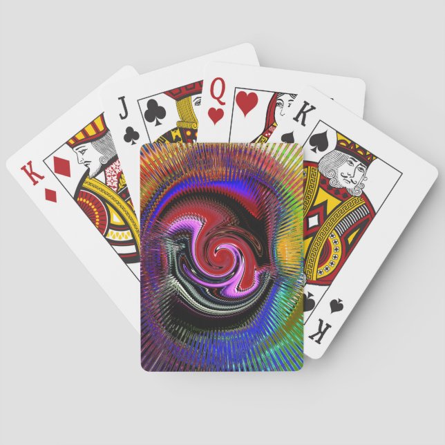 Determination Abstract Color Playing Cards (Back)