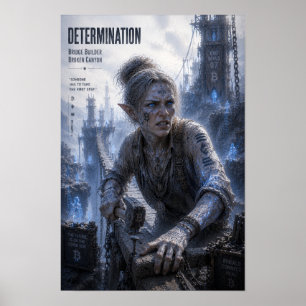 Determination / Bridge Builder / Broken Canyon Poster