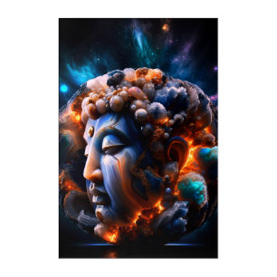Determination Buddha Acrylic Print