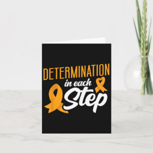 Determination In Each Step Blood Cancer Awareness Card