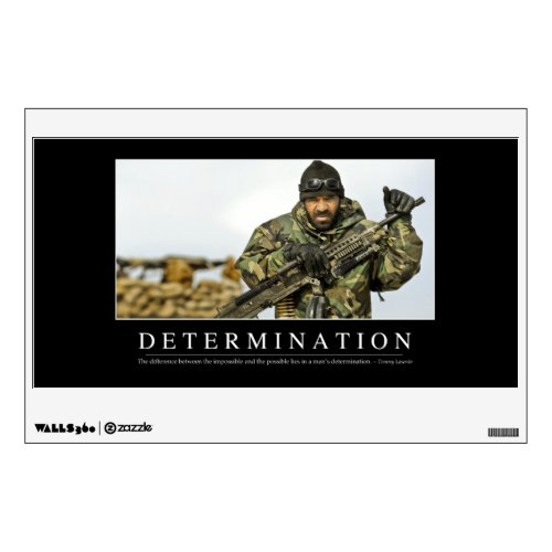 Determination Inspirational Quote Wall Sticker