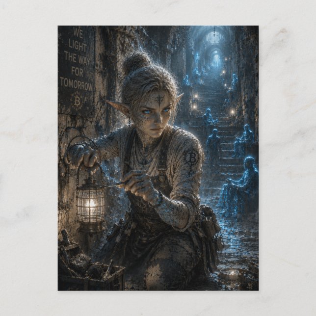 Determination / Light Worker / Catacombs Postcard (Front)
