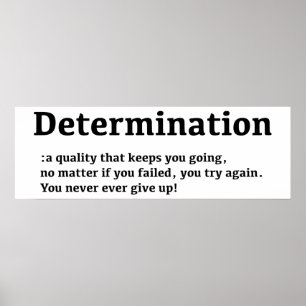 Determination Poster