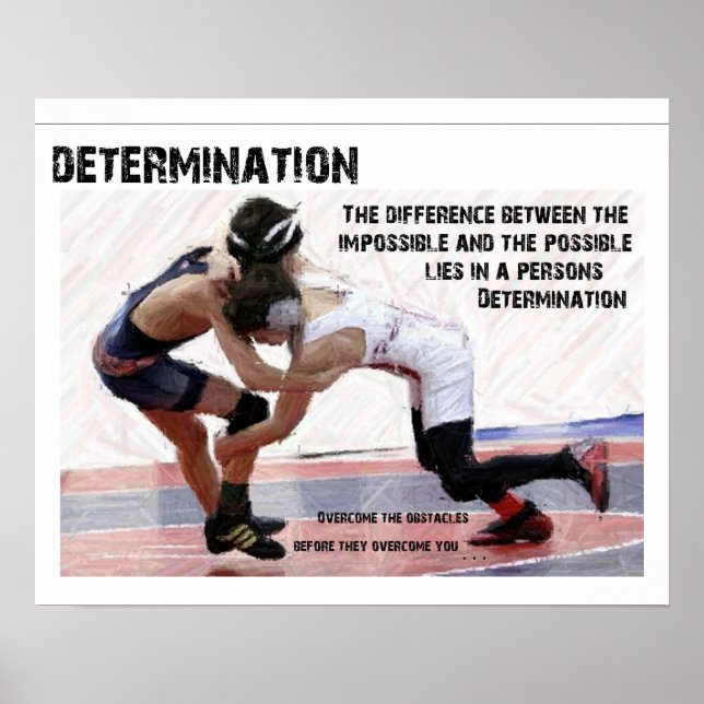 Determination - Wrestling Poster (Front)
