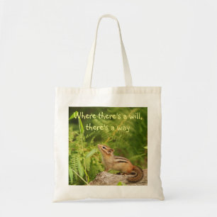 Determined Baby Chipmunk Totebag Tote Bag