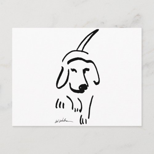 Determined Beagle Postcard