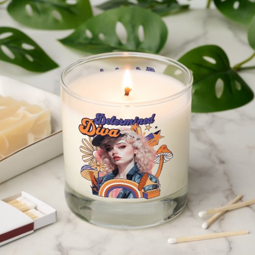 Determined Diva Vintage Retro 80s Womens Day Scented Candle