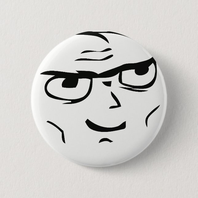 Determined Guy Meme - Pinback Button (Front)