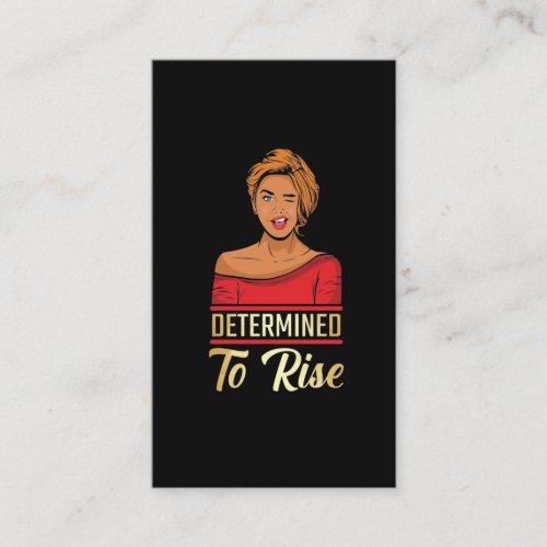 Determined To Rise Proud Afro Black Queen Business Card