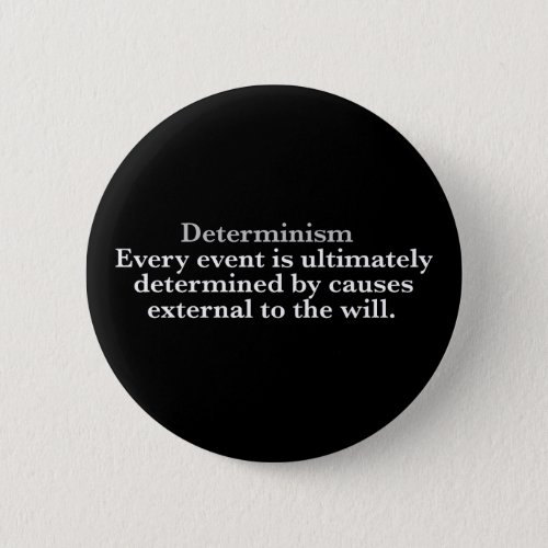 Determinism Definition No Free Will Determinist Button