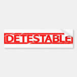 Detestable Stamp Bumper Sticker