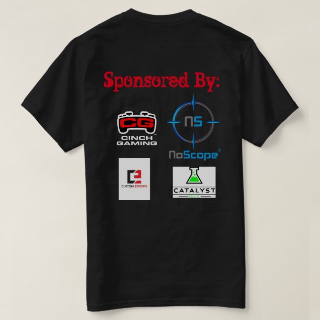 Deth Grip Gaming eSports Pro League Shirt (Design Back)