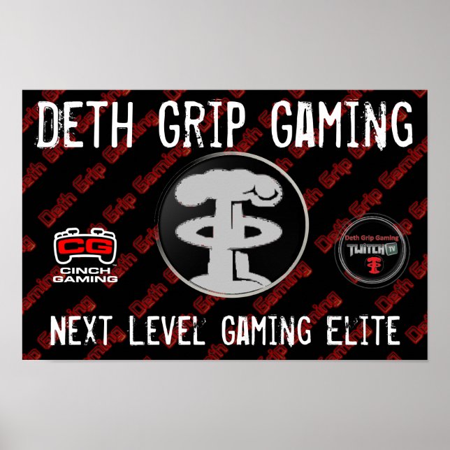 Deth Grip Gaming Poster (Front)