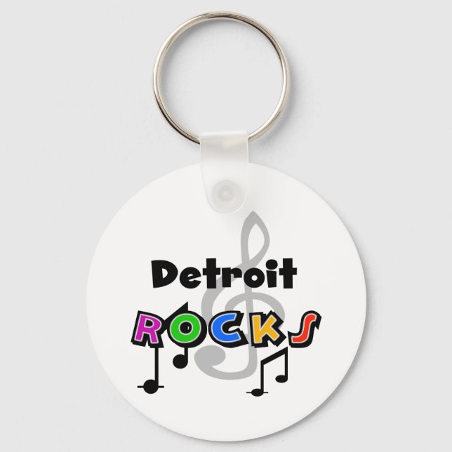 Detoit Rocks Keychain (Front)