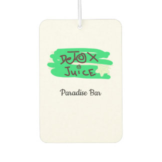 Detox Juice Sign green  Air Freshener