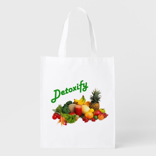 Detoxify Fruits and Vegetables Grocery Bag
