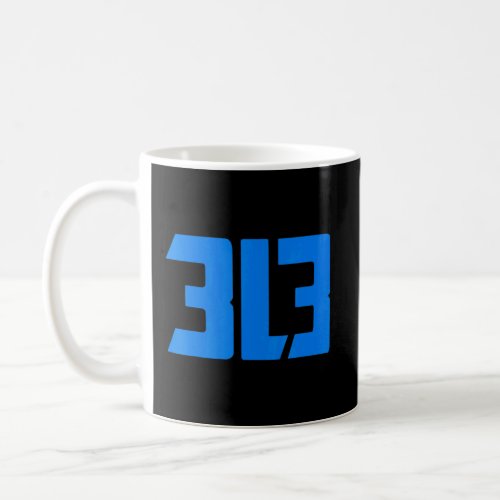 Detroit 313  coffee mug