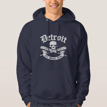 Detroit 313 Motor City Hoodie by RobotFace at Zazzle