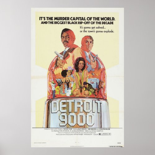 Detroit 9000 movie poster vintage retro