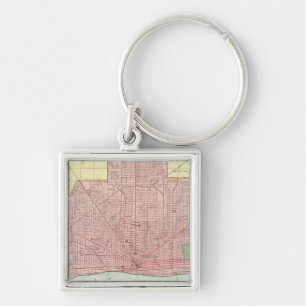 Detroit and Vicinity Keychain